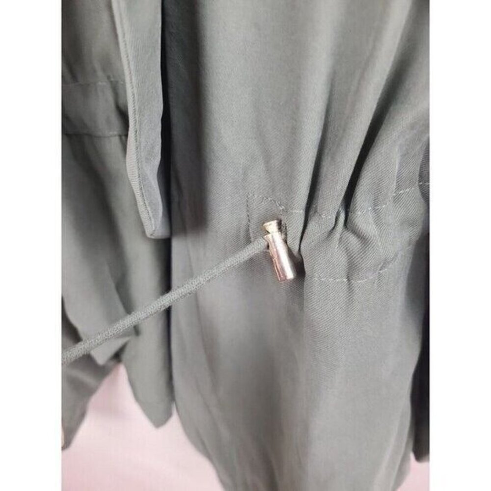 Zara Basic Womens Utility Jacket Small Olive Gree… - image 2